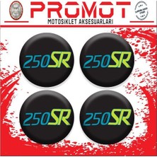 Rebon Moto Design 250SR Uyumlu Damla Sticker (4cm-4 Adet) 01