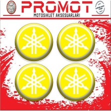 Rebon Moto Design Yamaha Uyumlu Damla Sticker (4cm-4 Adet) 04