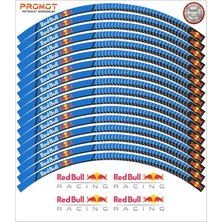 Rebon Moto Design Redbull Tasarım Motosiklet Jant Şeridi Model 5