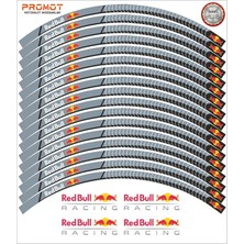 Rebon Moto Design Redbull Tasarım Motosiklet Jant Şeridi Model 3