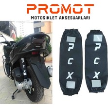 Rebon Moto Design Pcx Uyumlu Amortisör Kılıfı Reflektörlü Beyaz