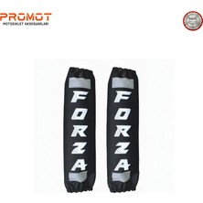 Rebon Moto Design Forza Uyumlu Amortisör Kılıfı Reflektörlü Beyaz