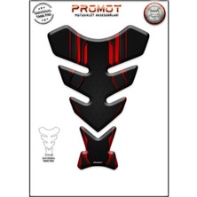 Rebon Moto Design Universal Motosiklet Tank Pad 3D Sticker 0010