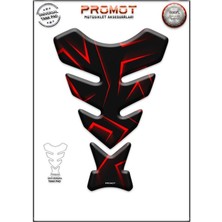 Rebon Moto Design Universal Motosiklet Tank Pad 3D Sticker 0012