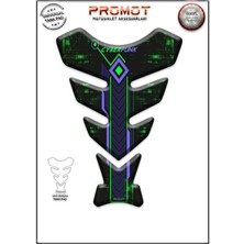 Rebon Moto Design Universal Motosiklet Tank Pad 3D Sticker 0034