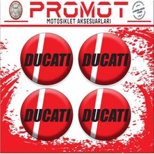 Rebon Moto Design Ducatı Uyumlu Damla Sticker (4cm-4 Adet) 02