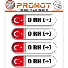 Rebon Moto Design Kan Grubu 3D Sticker 4'lü Set 031