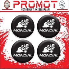 Rebon Moto Design Mondıal Uyumlu Damla Sticker (4cm-4 Adet) 02