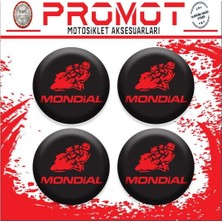 Rebon Moto Design Mondıal Uyumlu Damla Sticker (4cm-4 Adet) 03