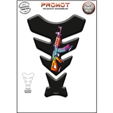 Rebon Moto Design Universal Motosiklet Tank Pad 3D Sticker 0027