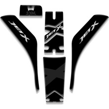 Rebon Moto Design Sym Jet x Uyumlu Tank Pad Set Siyah
