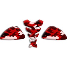 Rebon Moto Design Universal Motosiklet Tank Pad Set 3D Sticker 04