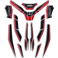 Rebon Moto Design Seha Uyumlu Tank Pad Full Set 05