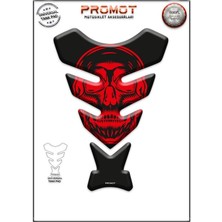 Rebon Moto Design Universal Motosiklet Tank Pad 3D Sticker 0021