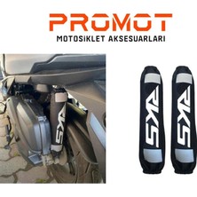 Rebon Moto Design Rks Uyumlu Amortisör Kılıfı Reflektörlü Beyaz
