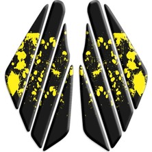Rebon Moto Design Universal Motosiklet Yan Pad 3D Sticker 015