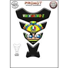 Rebon Moto Design Universal Motosiklet Tank Pad 3D Sticker 0092