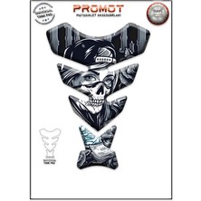 Rebon Moto Design Universal Motosiklet Tank Pad 3D Sticker 0102