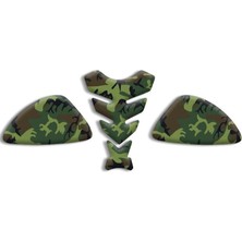 Rebon Moto Design Universal Motosiklet Tank Pad Set 3D Sticker 03