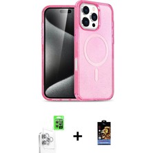 Marsilyan™- iPhone 16 Pro Max Kılıf Nova Asil Prime - Siyah Buffer Hayalet Cam Ekran Koruyucu + Raze Metal Kamera Lens - Bz