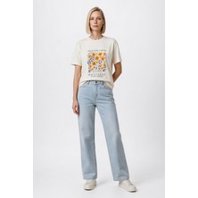 Wrangler Wide Leg Yüksek Bel Geniş Paça Jean Denim Pantolon