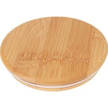 Empressco Naturelove 8 cm Yuvarlak Bambu Kavanoz Kapağı - Cam Baharatlık & Kavanoz Için Hava Almaz Ahşap Yedek Kapak - Fiyatı, Yorumları