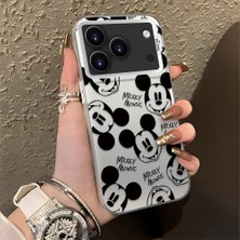 Ucuc iPhone 17 Pro Max Uyumlu Sert Akrilik Arka Silikon Kenar Lens Koruma Şık Baskı Kılıf