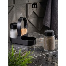 Empressco Muf Home Pratik Kürdanlıklı Standlı Cam Tuzluk Karabiberlik Seti - Click Kapak Lokanta Tipi Baharatlık Seti 2 x 100CC - Fiyatı, Yorumları