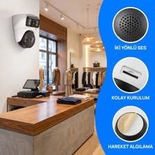 Dobest V380 PRO BQ3 Çift Lens 9MP HD WiFi Güvenlik Kamerası – Full Color Gece Görüşü, Uzaktan İzleme, Hareket Takibi, Sesli Konuşma, Delmeden Kolay Kurulum