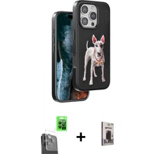 Marsilyan™- iPhone 16 Pro Kılıf Nova Form Koleksiyonu - Siyah Bilvis Hayalet Cam Ekran Koruyucu + Raze Metal Kamera Lens - Sh