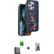 Marsilyan™- iPhone 16 Pro Kılıf Nova Form Koleksiyonu - Siyah Bilvis Hayalet Cam Ekran Koruyucu + Raze Metal Kamera Lens - Sh