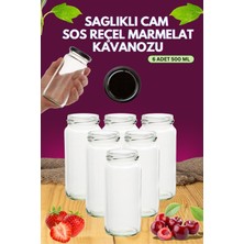 Empressco Milea 6 Adet 500 ml Sağlıklı Cam Sos Reçel Marmelat Kavanozu Saklama Kabı - Fiyatı, Yorumları