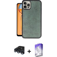Marsilyan™- iPhone 15 Pro Max Kılıf Kıvılcım Işık Serisi - Siyah Bilvis 5in1 3D Magic Cam Ekran Koruyucu + Raze Metal Kamera Lens - Lt