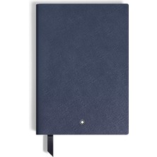 Montblanc Saffiano Deri Mavi Orta Boy Defter 134756