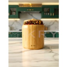 Empressco Kry Büyük Boy Vernikli Bambu Baharatlık Tekli 400 ml – Doğal Ahşap Baharat Kavanozu Kurabiyelik - Fiyatı, Yorumları