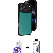 Marsilyan™- iPhone 17 Pro Max Kılıf Kıvılcım Işık Serisi - Siyah Bilvis 3x Ar Hayalet Cam Ekran Koruyucu + Bilvis Titan Kamera Lens - Tu