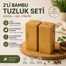 Empressco Store Bambu 2’li Bambu Kare Tuzluk Baharatlık Seti – Doğal Ahşap Tuz ve Karabiberlik Şık Mutfak Ürünü - Fiyatı, Yorumları