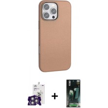 Marsilyan™- iPhone 16 Pro Max Kılıf Zirve Modern Prime - Siyah 360 Mat Full Body Arka Koruyucu + Bilvis Titan Kamera Lens - Gs