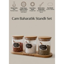 Empressco Kamptek Kamp Teknolojisi 3’lü Borosilikat Cam Baharatlık Seti - Doğal Bambu Ahşap Kapaklı ve Kaşıklı Stand Mutfak Düzenleyici - Fiyatı, Yorumları
