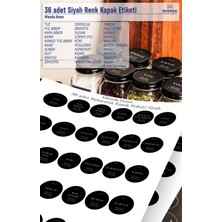 Empressco Mienda Home Mienda Home Siyah Renk Baharatlık Kapak Etiketi 36 Adet - Fiyatı, Yorumları