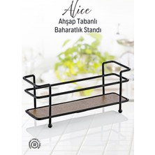 Empressco Grimor Life Ahşap Tabanlı Metal Baharatlık Standı- Baharatlık Düzenleyici Organizer - Fiyatı, Yorumları