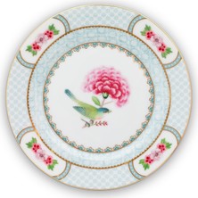 Pip Studio Blushing Birds 17 cm Beyaz Porselen Pasta Tabağı Modern Desenli 1 Parça