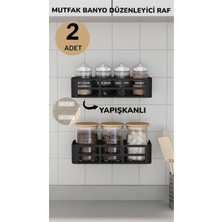 Empressco Bayev Evo 2 Adet Yapışkanlı Mutfak Baharat Rafı Baharatlık Sabunluk Raf Düzenleyici Stand - Fiyatı, Yorumları