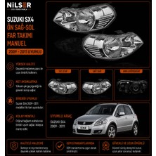 Ns Nilser Auto Parts Suzuki Sx4 Ön Sağ-Sol Far Manuel Takımı 2009-2011