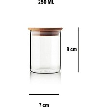 Empressco Mien Bambu Kapaklı Mini Cam Kavanoz 250 ml - Fiyatı, Yorumları