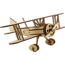 3D Sergi Curtiss Goshawk Uçak Maketi 50 Parça 3D Ahşap Model Yetişkinler ve Çocuklar İçin Eğlenceli