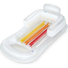Bestway Şişme Sırt Dayanıklı Deniz Yatağı 150 x 77 x 50 cm Beyaz 43028B