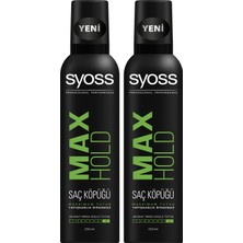 Syoss Max Hold Köpük 250  ml x 2 Adet