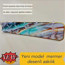 Hereveoyuncak Mermer Desenli Yapışkanlı Askıılık