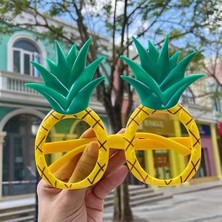 Ozcmax Tropikal Hawaii Ananas Şekilli Parti Gözlüğğü